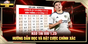 Kèo Tài Xỉu 1.25 – Hướng Dẫn Đọc Và Đặt Cược Chính Xác